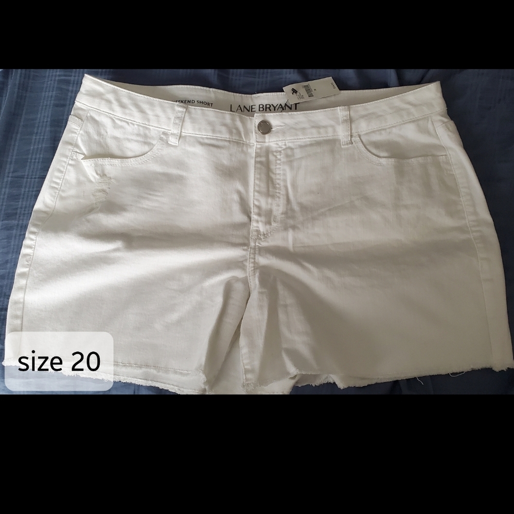 Jean Shorts NWT White sz 20